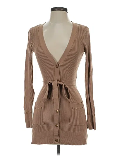Pre-owned Caché Casual Dress In Brown