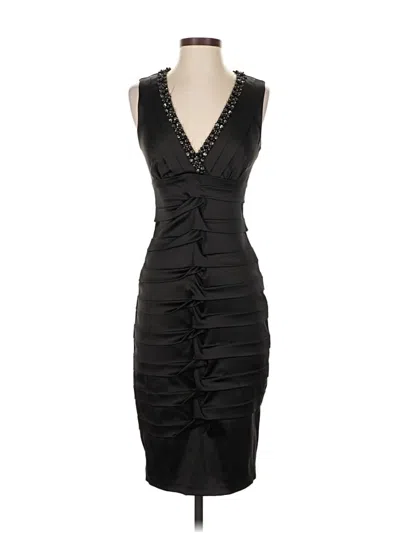 Pre-owned Caché Cocktail Dress In Black