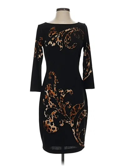 Pre-owned Caché Cocktail Dress In Black