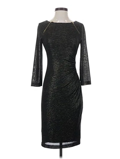 Pre-owned Caché Cocktail Dress In Black