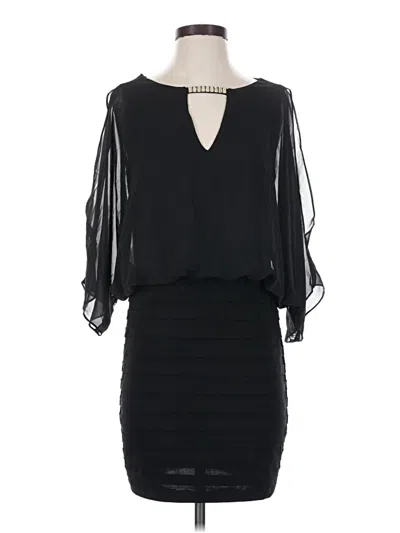 Pre-owned Caché Cocktail Dress In Black