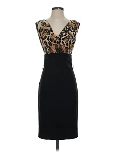 Pre-owned Caché Cocktail Dress In Black