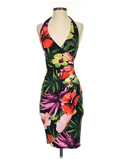 Pre-owned Caché Cocktail Dress In Black