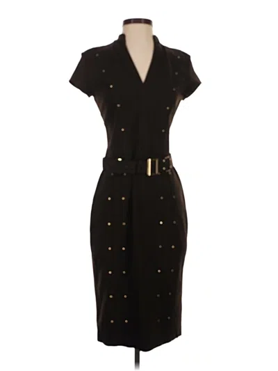 Pre-owned Caché Cocktail Dress In Black