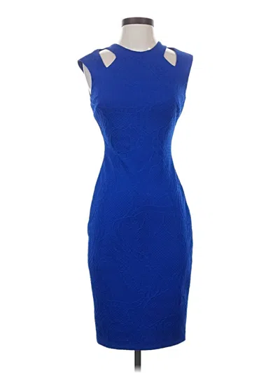 Pre-owned Caché Cocktail Dress In Blue