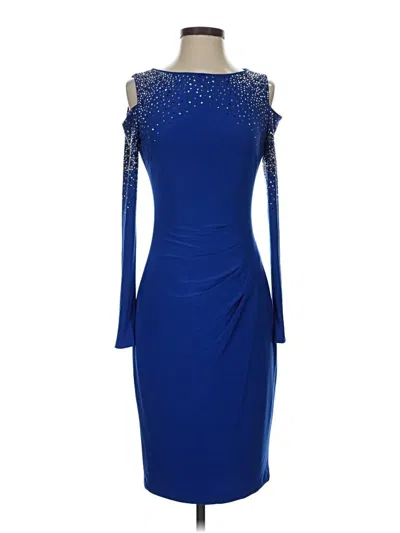 Pre-owned Caché Cocktail Dress In Blue