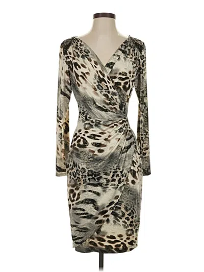 Pre-owned Caché Cocktail Dress In Brown