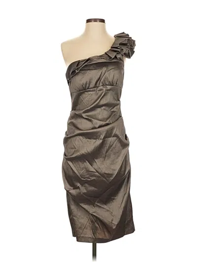 Pre-owned Caché Cocktail Dress In Brown