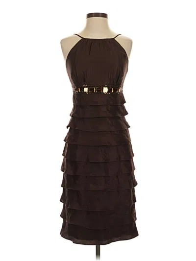 Pre-owned Caché Cocktail Dress In Brown