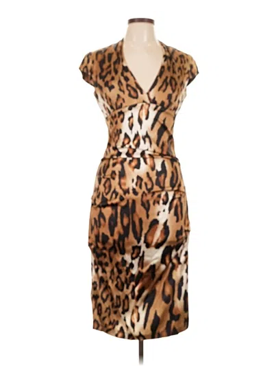 Pre-owned Caché Cocktail Dress In Brown