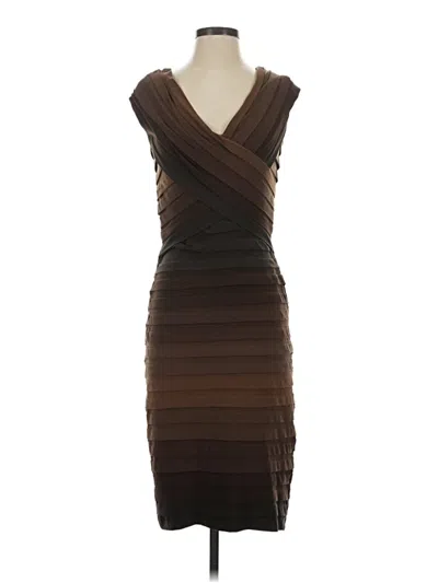 Pre-owned Caché Cocktail Dress In Brown