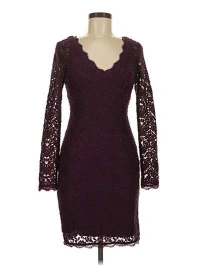 Pre-owned Caché Cocktail Dress In Burgundy