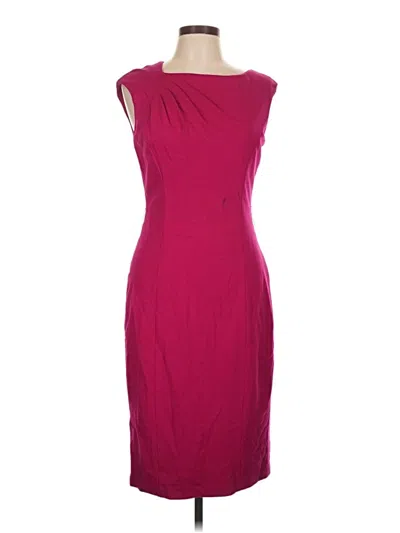 Pre-owned Caché Cocktail Dress In Burgundy