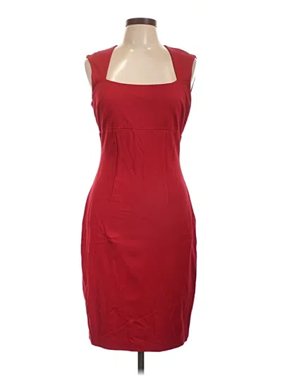 Pre-owned Caché Cocktail Dress In Burgundy