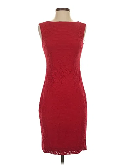Pre-owned Caché Cocktail Dress In Burgundy