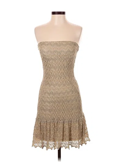 Pre-owned Caché Cocktail Dress In Gold