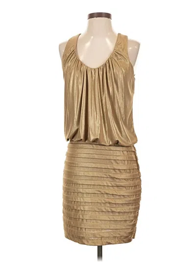 Pre-owned Caché Cocktail Dress In Gold