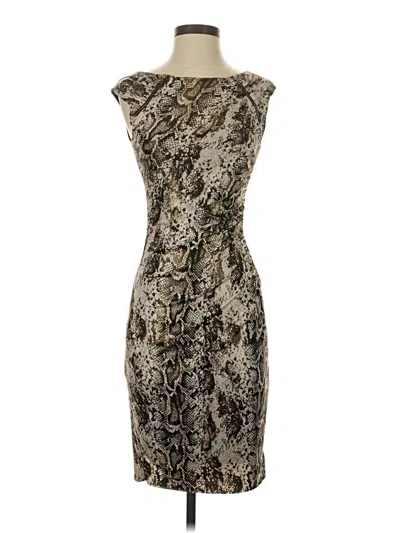 Pre-owned Caché Cocktail Dress In Gray