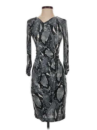 Pre-owned Caché Cocktail Dress In Gray