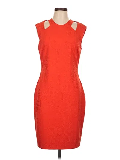 Pre-owned Caché Cocktail Dress In Orange