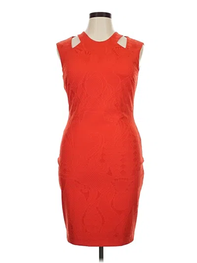 Pre-owned Caché Cocktail Dress In Orange