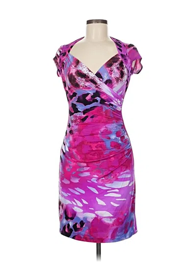 Pre-owned Caché Cocktail Dress In Purple