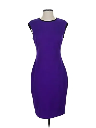 Pre-owned Caché Cocktail Dress In Purple