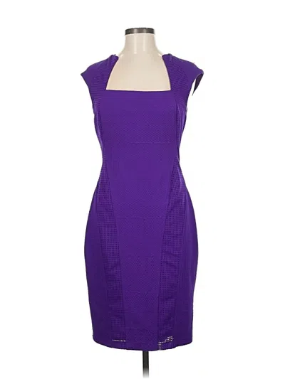 Pre-owned Caché Cocktail Dress In Purple