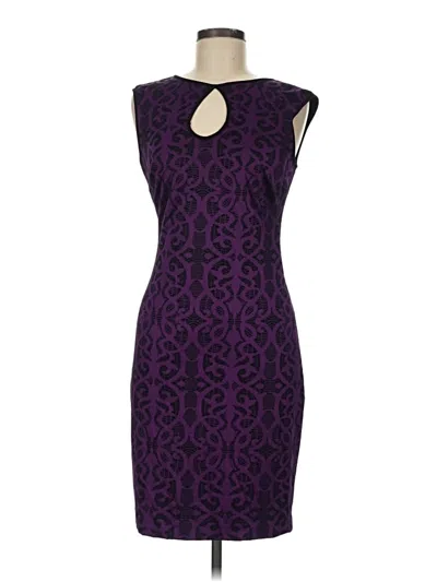 Pre-owned Caché Cocktail Dress In Purple