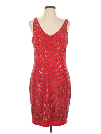 Pre-owned Caché Cocktail Dress In Red