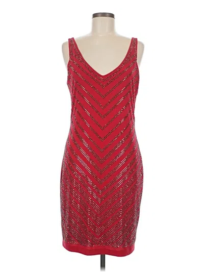 Pre-owned Caché Cocktail Dress In Red