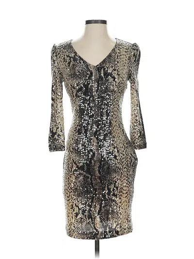 Pre-owned Caché Cocktail Dress In Silver