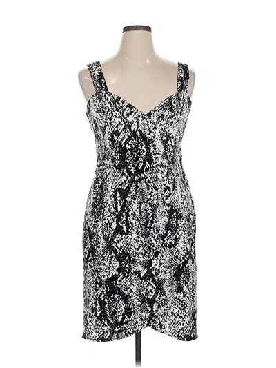 Pre-owned Caché Cocktail Dress In Silver