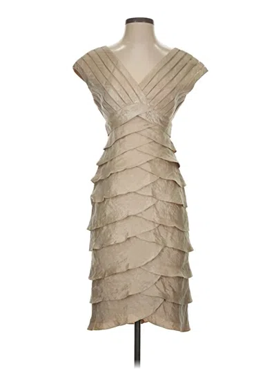 Pre-owned Caché Cocktail Dress In Tan