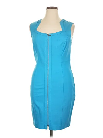 Pre-owned Caché Cocktail Dress In Teal