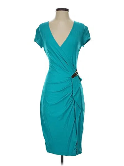 Pre-owned Caché Cocktail Dress In Teal