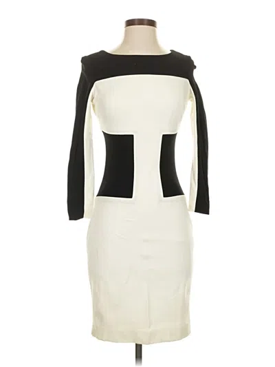 Pre-owned Caché Cocktail Dress In White