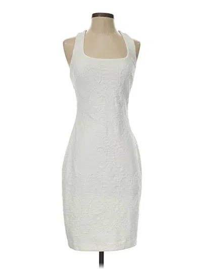 Pre-owned Caché Cocktail Dress In White