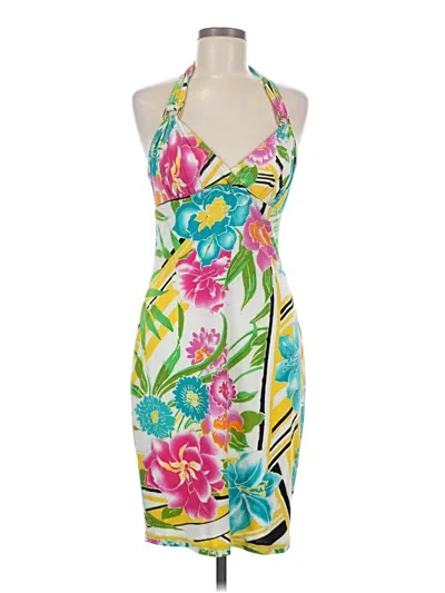 Pre-owned Caché Cocktail Dress In Yellow