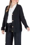 Cache Coeur Abelha Knitted Maternity Cardigan In Black