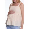 Cache Coeur Maternity And Nursing Top Ambre In Yellow
