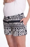 Cache Coeur Maternity Shorts Bali In Black/white