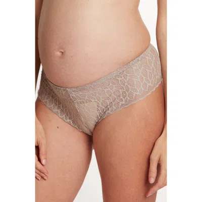 Cache Coeur Bliss Maternity Shorty In Neutral