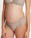 Cache Coeur Bliss Maternity Shorty Panties In Taupe