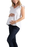 Cache Coeur Butterfly Top For Pregnancy And Breastfeeding Suzanne In White