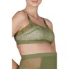 Cache Coeur Dahlia Underwired Maternity And Nursing Bra In Green