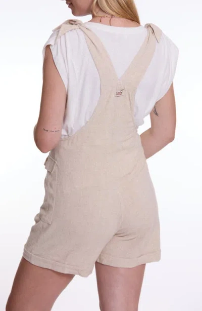 Cache Coeur Eloise Dungaree Maternity Short Overalls In Natural
