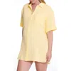 Cache Coeur Ice Cream Maternity Nightgown In Yellow