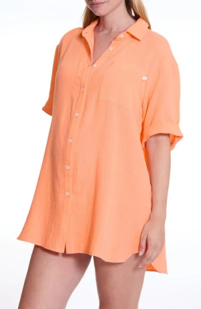 Cache Coeur Ice Cream Organic Cotton Gauze Maternity Sleep Shirt