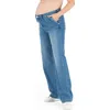 Cache Coeur Kelly Wide Leg Maternity And Post Partum Jeans In Blue